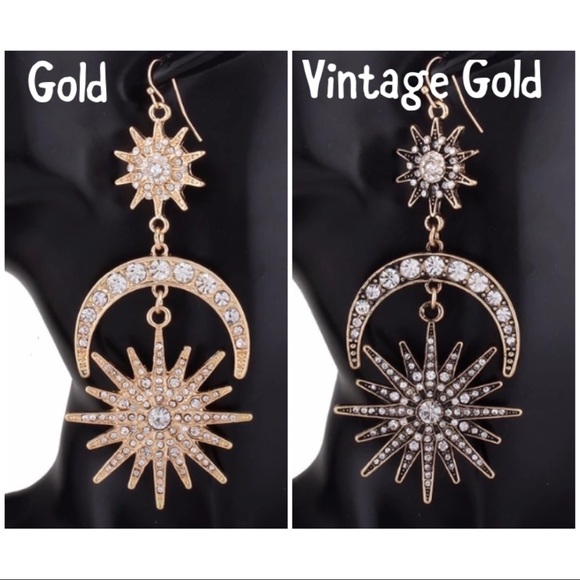 Zara Jewelry - ZARA Moon and Star Gorgeous Earrings